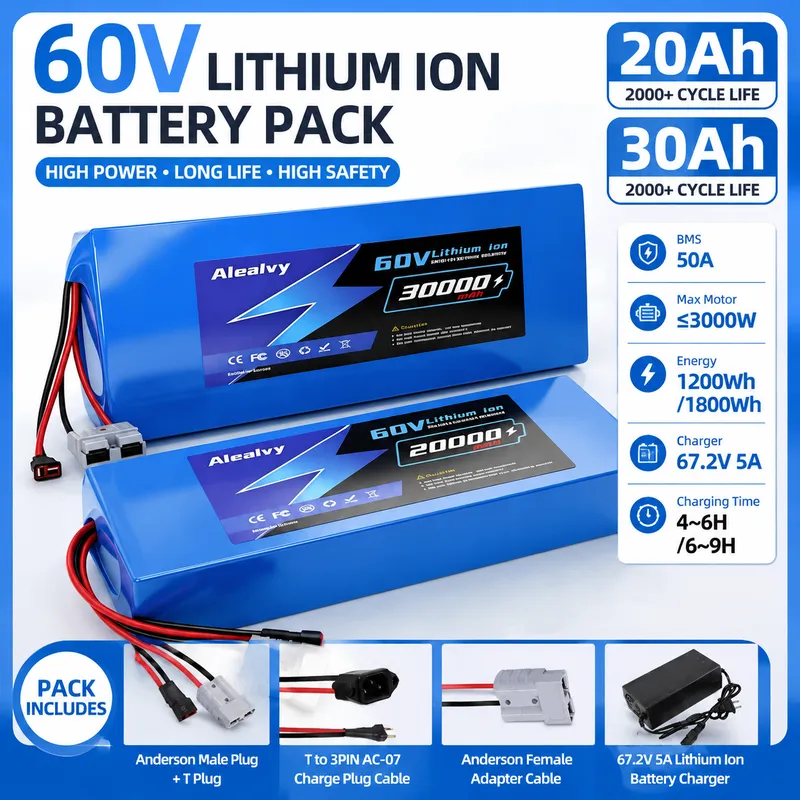   Bateria de lítio 21700 de 60 - 60V 30Ah Electric Scooter Battery avaliação e preço
